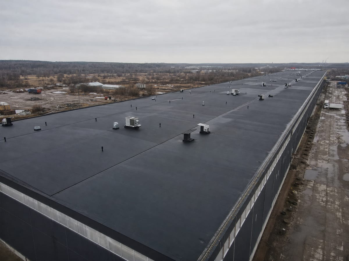 Кровля логистического склада 3000 м²